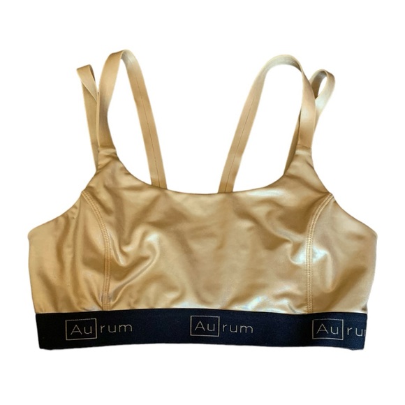 Aurum Sports Bra Gold Size Small - Picture 1 of 6